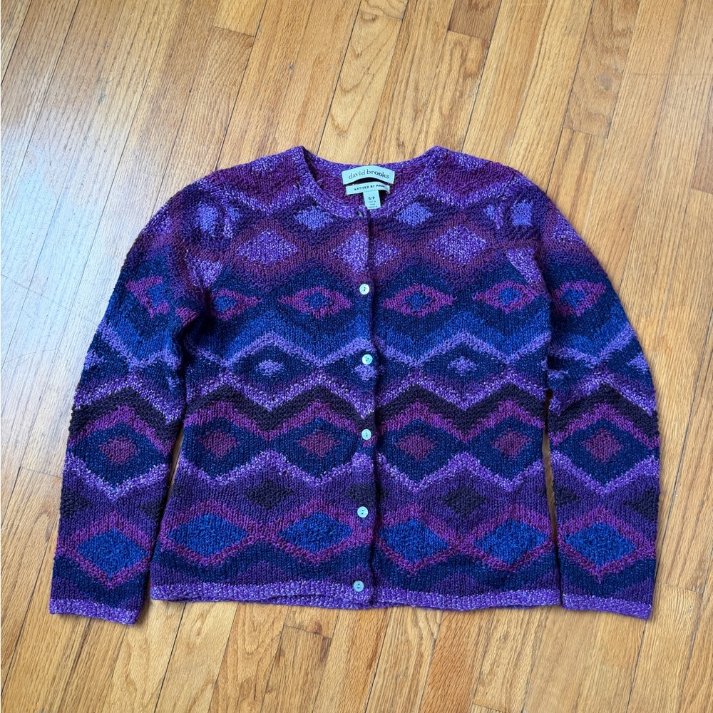 Silk Knit Icelandic Cardigan